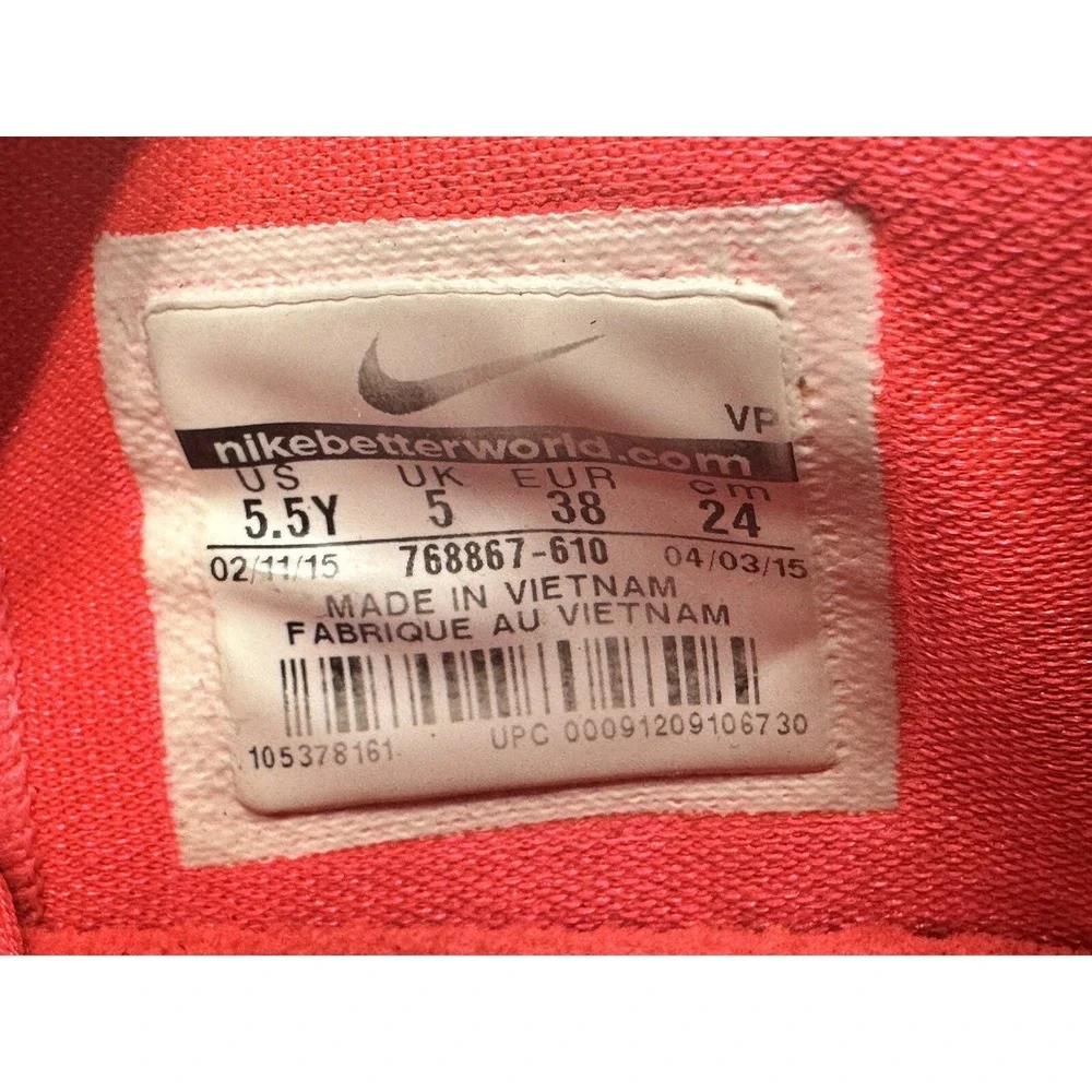 Nike KD Kevin Durant 8 (GS) Bright Crimson White / Size 5.5Y / 768867-610‎